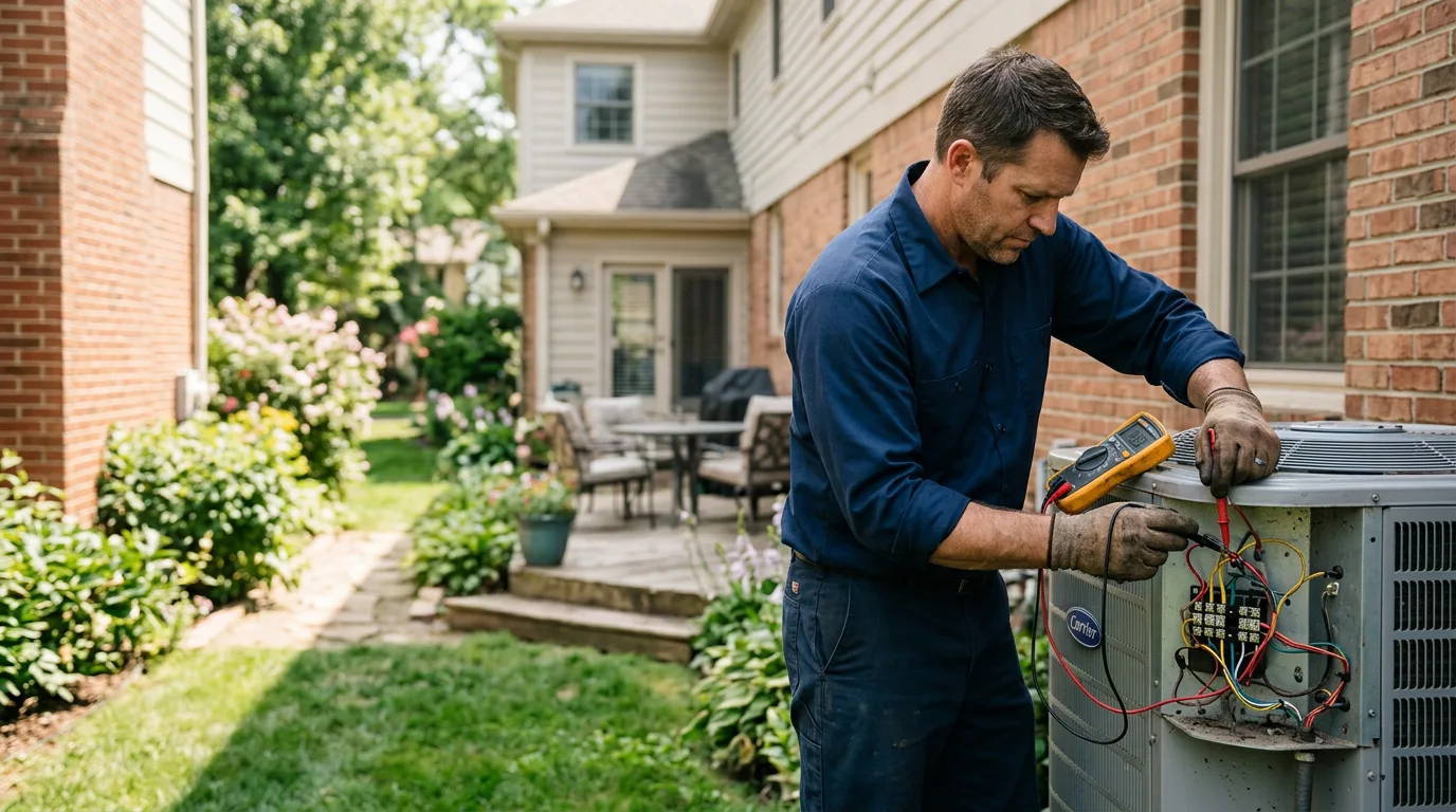 HVAC technician working near South Bend, NE